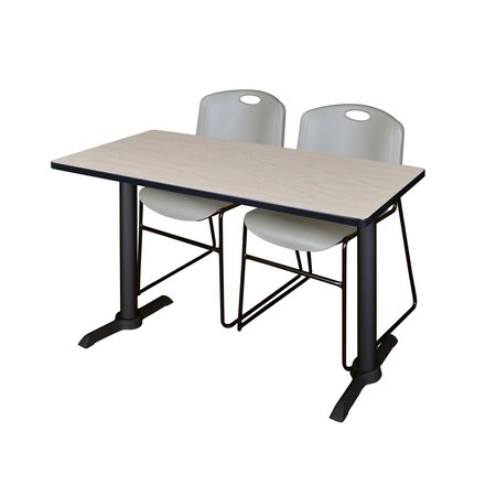 CAIN Rectangle Tables > Training Tables > Cain Training Table & Chair Sets, 48 X 24 X 29, Maple MTRCT4824PL44GY